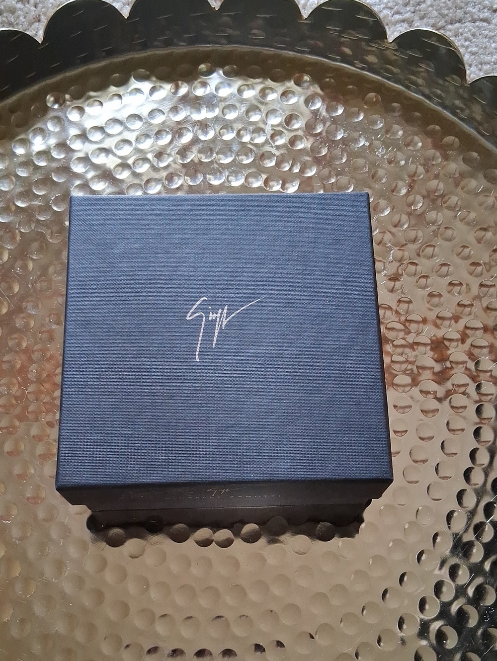 Giuseppe Zanotti Navy Blue Signature Men's Accessory Box